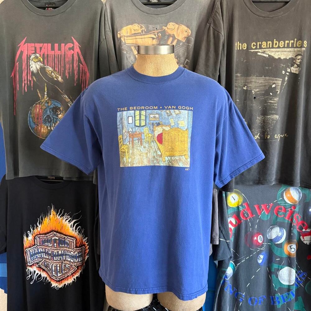 Vintage 2000s Van Gogh The Bedroom Art T-shirt